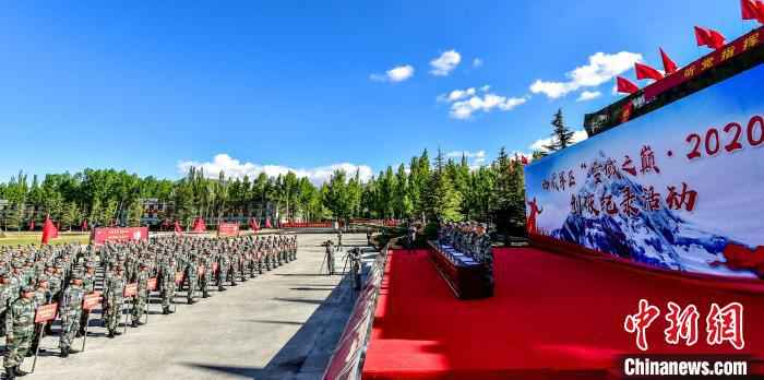 西藏军区开展年度创破记录比武活动