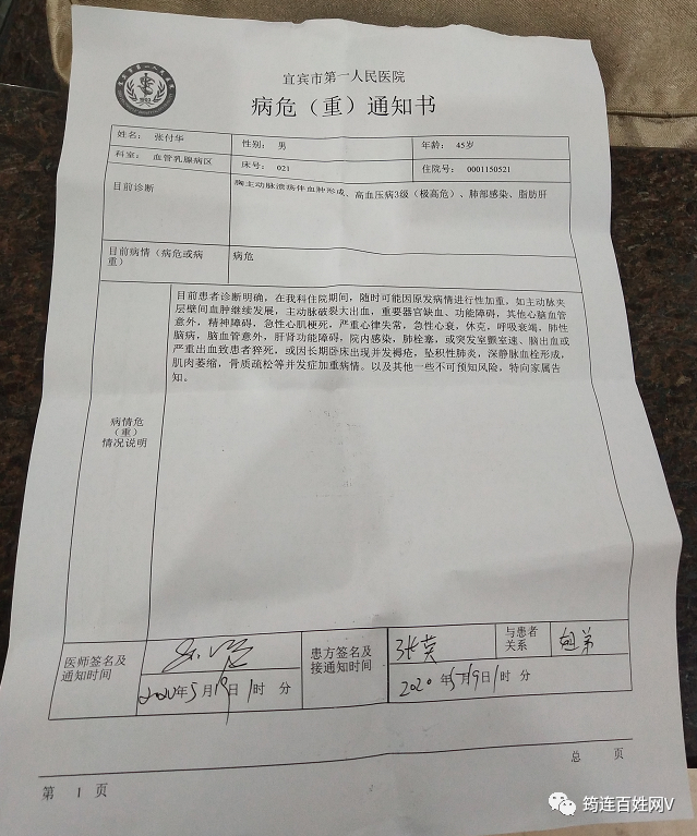 正能量！筠连一小区保安病重，业主积极捐款助