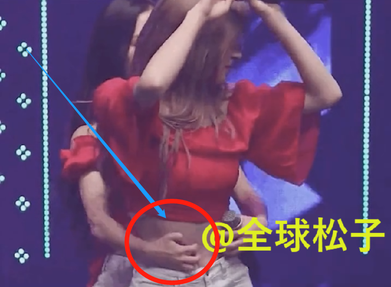 够狠！苞娜跳舞时故意抓伤恩熙，细节图：手指
