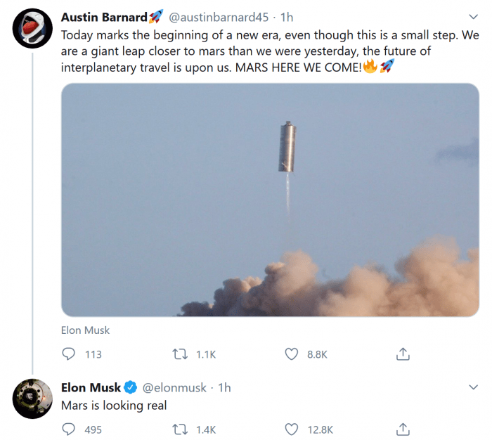 向火星目标又迈进一步：SpaceX SN5原型完成最新发