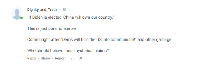 特朗普说 “拜登当选，中国将坐拥美国”，求美