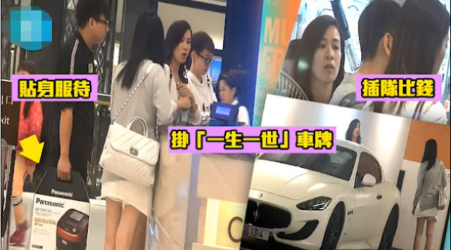 佘诗曼年赚过亿开豪车，摇滚装扮亮相街头似少