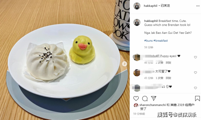 胡杏儿老公晒儿子萌照,奕霆选到心仪美食变害