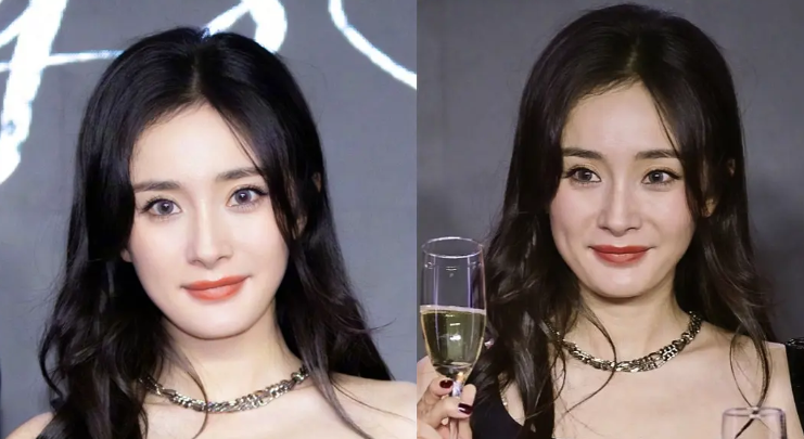 脸崩了?杨幂参加活动下巴变方眼皮松垮,与精