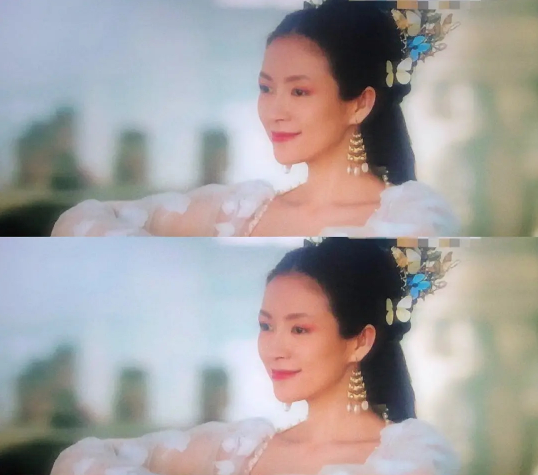 章子怡“一雪前耻”？穿深v长裙像天鹅，皮肤紧