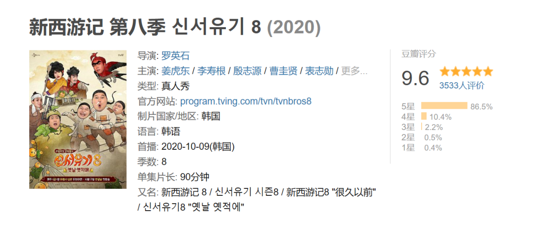刚开播就冲到豆瓣9.6,爷的快乐源泉回来了