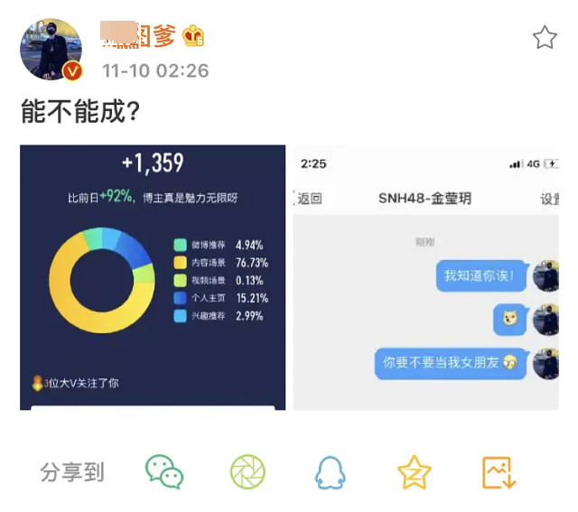 知名网红求爱不成威胁放黑料遭SNH48成员怒骂，此