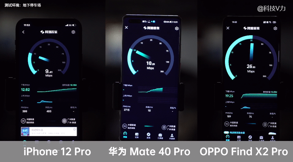 5G信号大揭秘！华为OPPO手机信号实测，比苹果稳