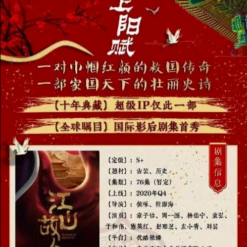 这就要播了?章子怡新剧《上阳赋》最新预告好